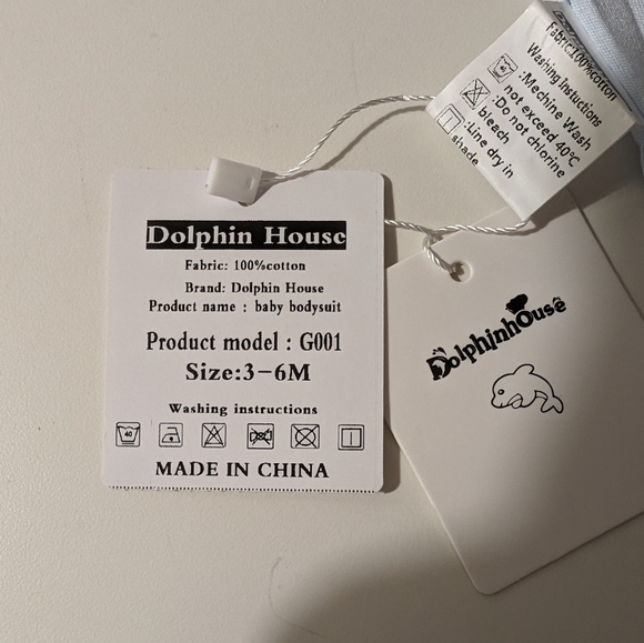 NWT 3-6 Month Blue Onesie with Pink Bunny Long Sleeve - Picture 7 of 8